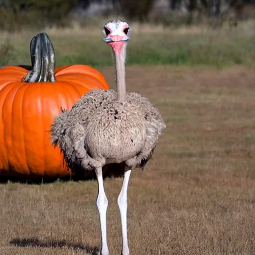 Image similar to ostrich in a halloween costume