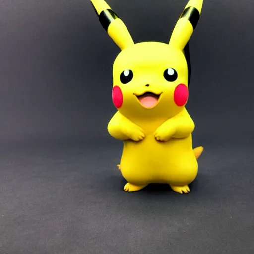 Image similar to uncanny valley pikachu