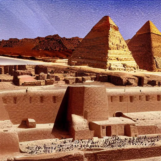 Image similar to photo of egypt in 7 0 0 ad digital painting