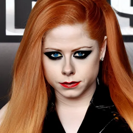 Image similar to Avril Lavigne as Black Widow