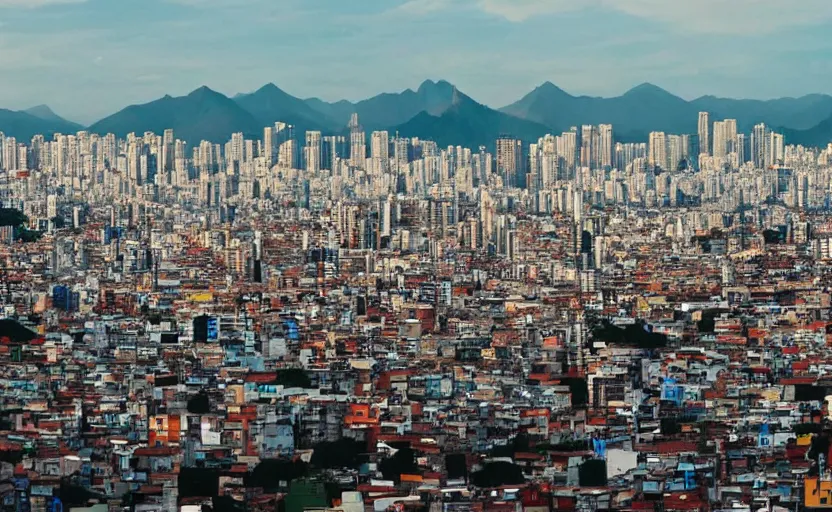 Image similar to skyline of a south american city