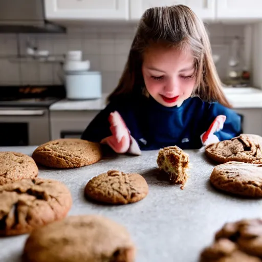 Image similar to a guinea pig baking cookies in a cozy french kitchen