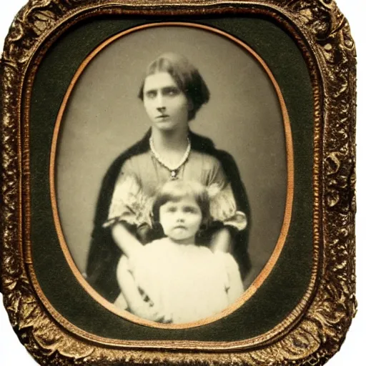 Image similar to 1 8 0 0 s family portrait with a shadow ghost figure on the photo, historical photograph