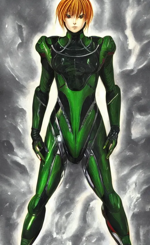 Image similar to samus aran bioorganic varia suit, energetic varia suit, full body portrait, highly detailed, intricate, concept art