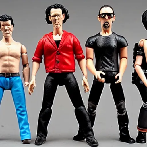 Image similar to misfits band action figures,