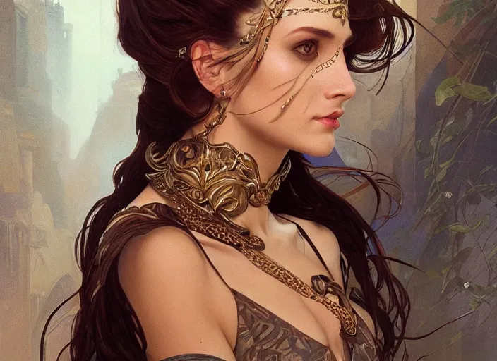 Image similar to masked, perfectly-centered-Portrait of the most beautiful woman on the planet , intricate, highly detailed, artstation, concept art, smooth, sharp focus, illustration,award-winning, Unreal Engine 5, 8K, art by artgerm and greg rutkowski and alphonse mucha