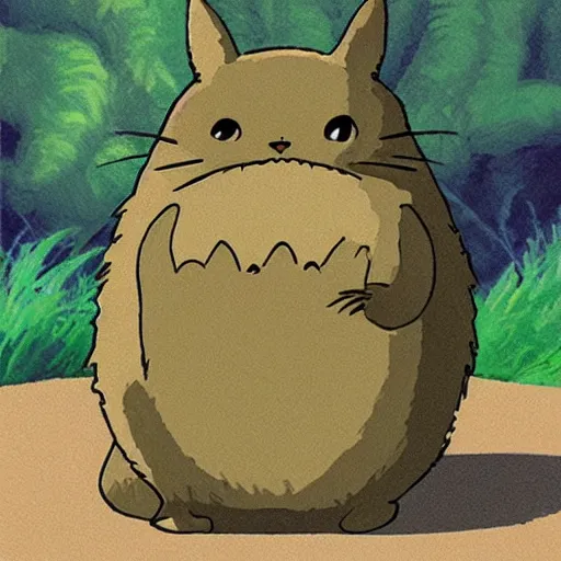 tabby cat dressed as totoro, studio ghibli artstyle | Stable Diffusion |  OpenArt