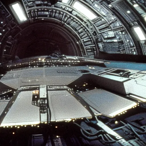 Image similar to external view of the Nostromo spaceship of the Alien movie