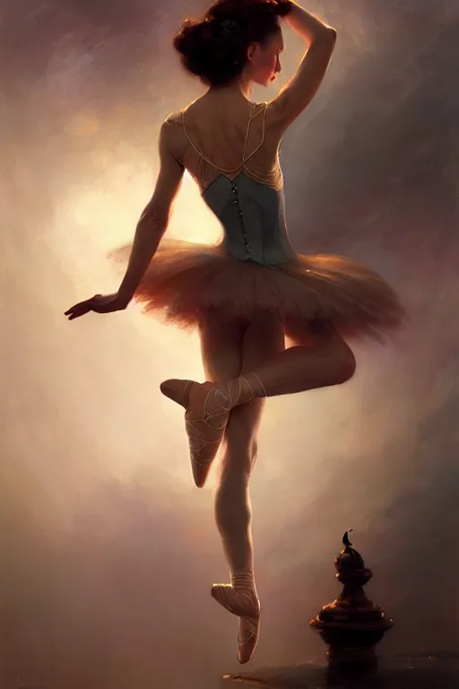 Image similar to giesha prima ballerina by bayard wu, anna podedworna, gaston bussiere, greg rutkowski