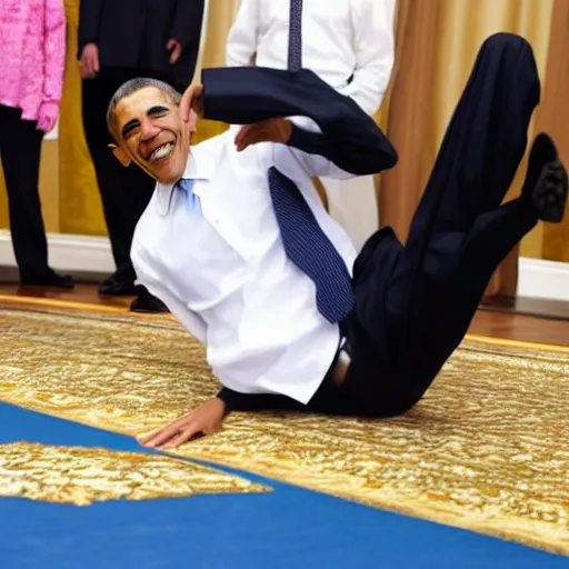 Prompt: barack obama breakdancing