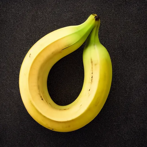 Image similar to Banana torus, product photography