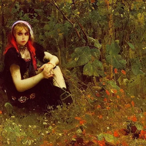 Image similar to freaky ilya repin by shishkin