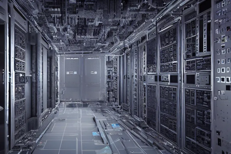 Image similar to the eniac if it was built in 2 0 2 2, 4 k, hd, concept art