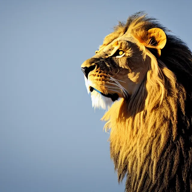 Prompt: a cross between a bird and a lion, bird with a lion's mane, glorious, high quality, 4 k, 8 k, photography, cute photograph, f / 1 6, 3 5 mm, award - winning photography, soft lighting