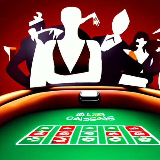 Prompt: online casino logo, las vegas, thug life