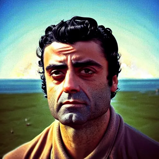 Image similar to “ oscar isaac retro minimalist portrait by jean giraud, moebius starwatcher comic, sharp, smooth face, 8 k ”