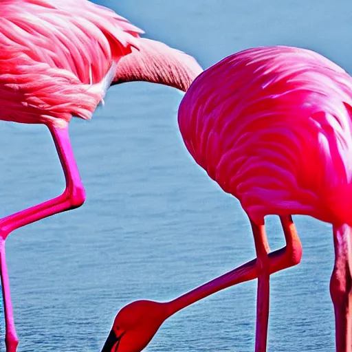 Image similar to album cover of a indie pop band, pink flamingo, album cover art