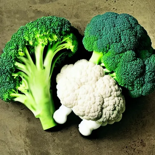 Prompt: hybrid of broccoli and sheep