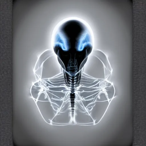 Image similar to xray of an alien