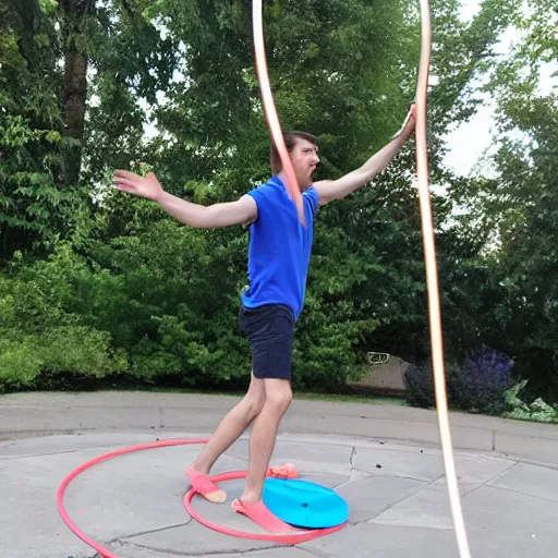 Image similar to Eric InTheCircle hula hooping