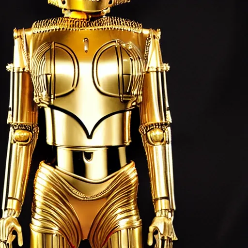 Image similar to a female C-3PO