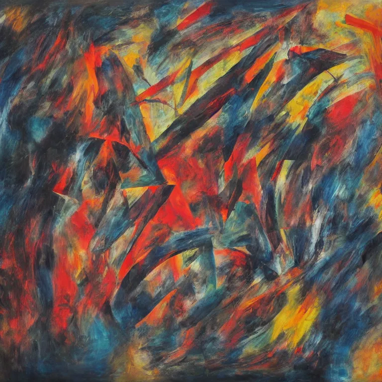 Image similar to Abstract artwork that illustrate the mood and intensity of the Seventh Symphony.