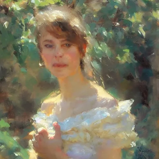 Image similar to a portrait of a character in a scenic environment by daniel f. gerhartz