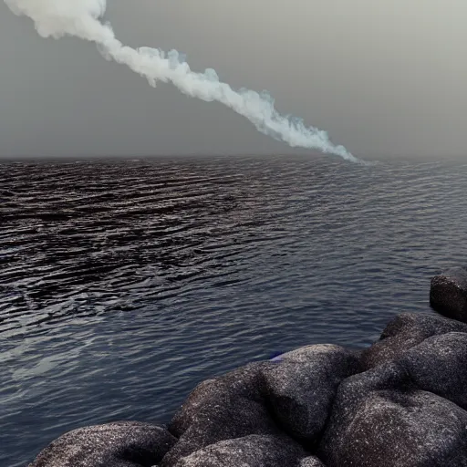 Prompt: smoke on the water, octane render HD 8K