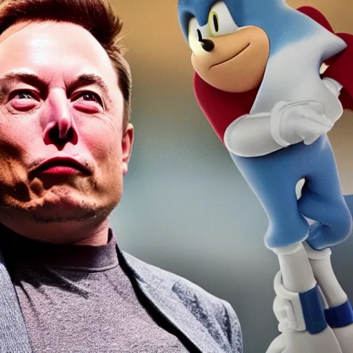 Prompt: elon musk as doctor eggman in sonic live action movie , 8k resolution, full HD, cinematic lighting, award winning, anatomically correct