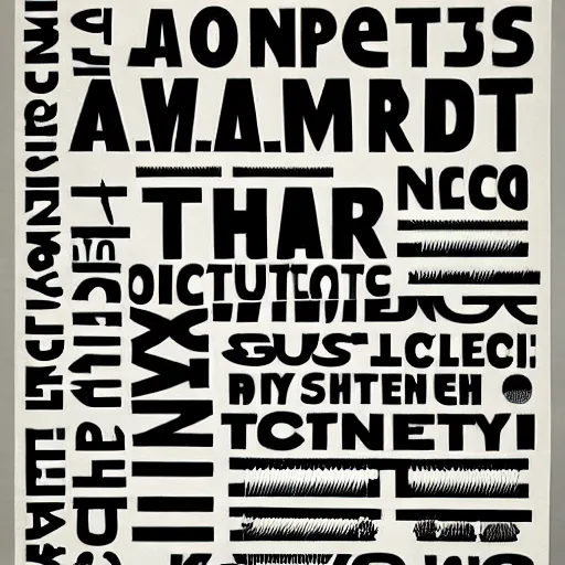 Prompt: a typographic poster about tennis designed by jan tschichold.