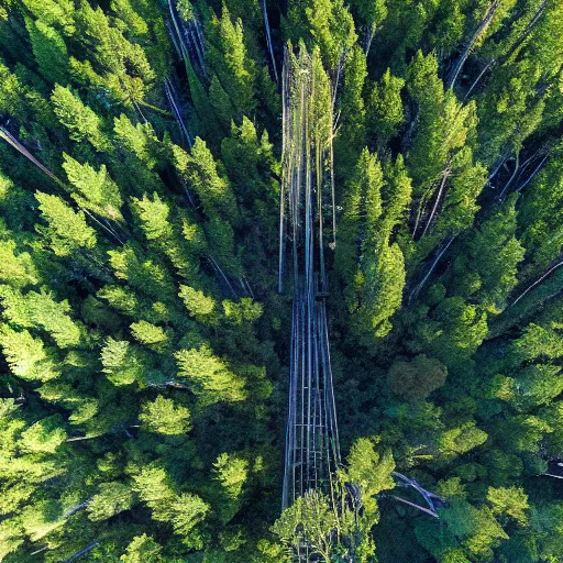 Image similar to the tallest tree in the aerial