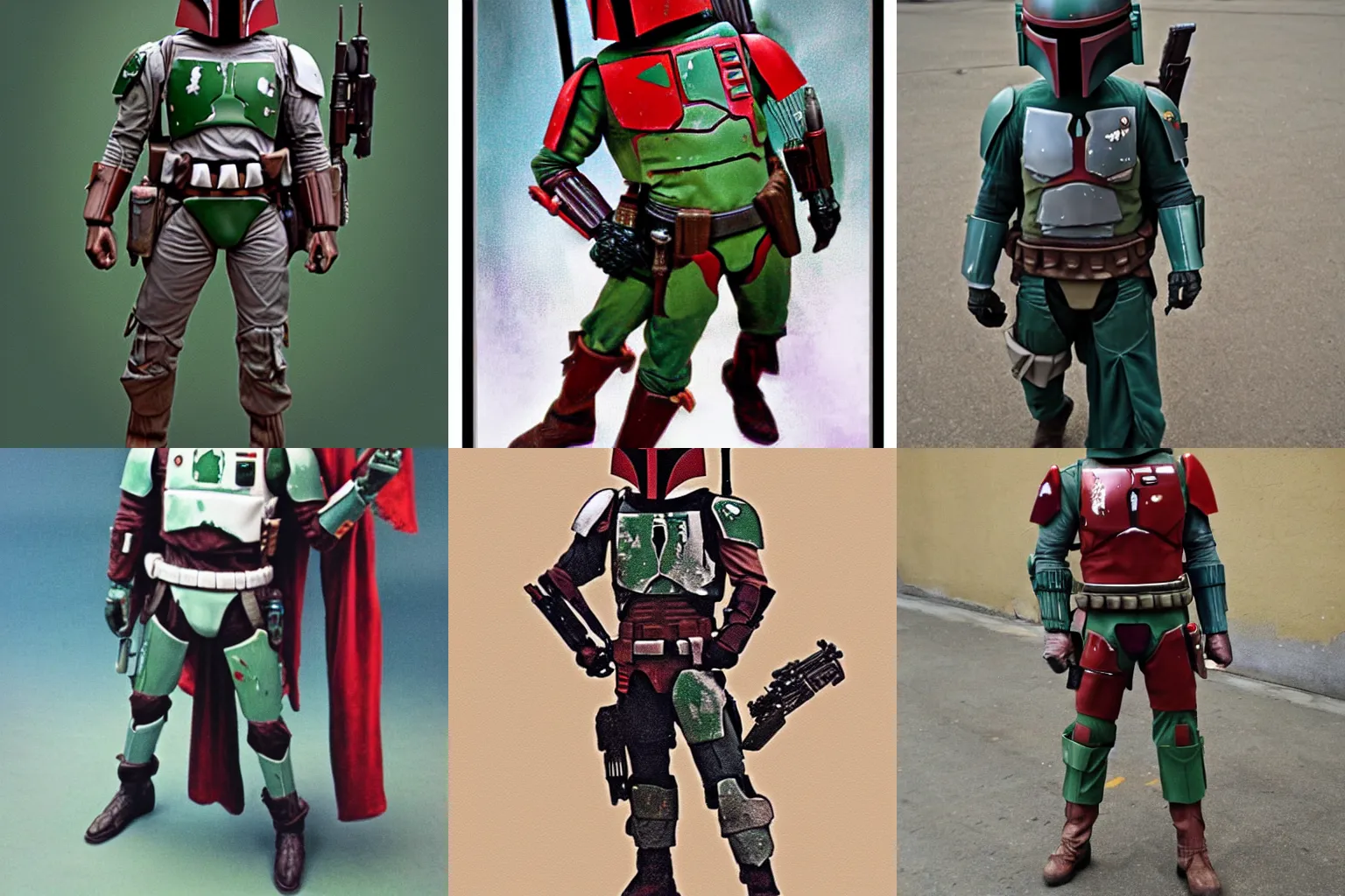 Prompt: Boba Fett wearing casual attire