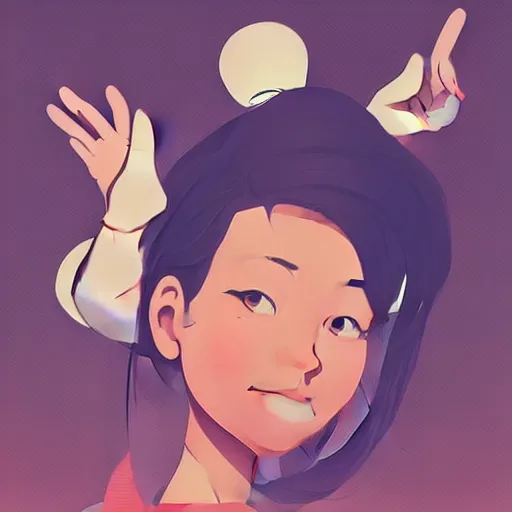 Image similar to high five, clean cel shaded vector art. shutterstock. behance hd by lois van baarle, artgerm, helen huang, by makoto shinkai and ilya kuvshinov, rossdraws, illustration