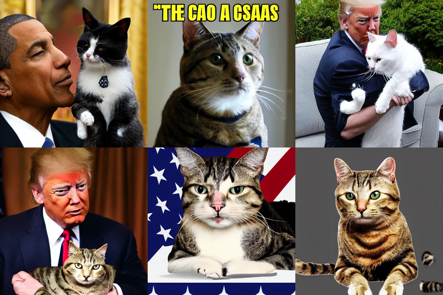 Prompt: the president of the united states is a cat