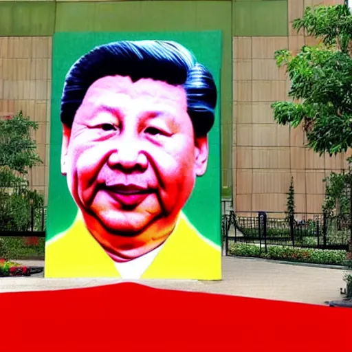 Prompt: The face of Xi Jinping looks like the face of Winnie the Pooh, cartoon