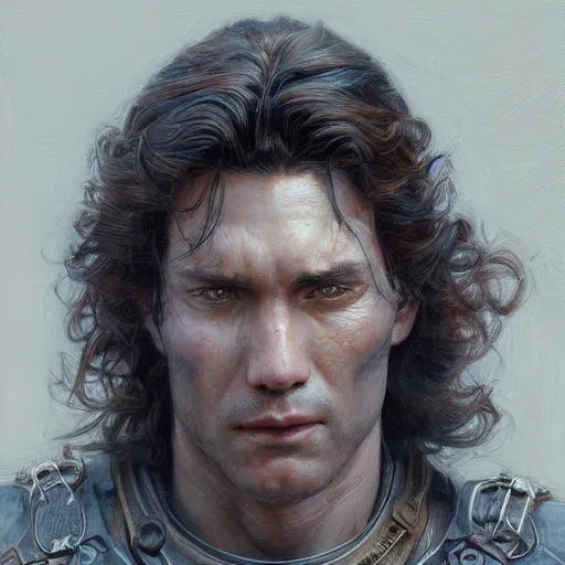 Prompt: Guts, portrait art by Donato Giancola and James Gurney, digital art, trending on artstation