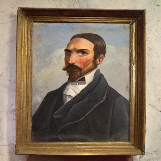 Image similar to painting of a man by Portobello Da Flinci