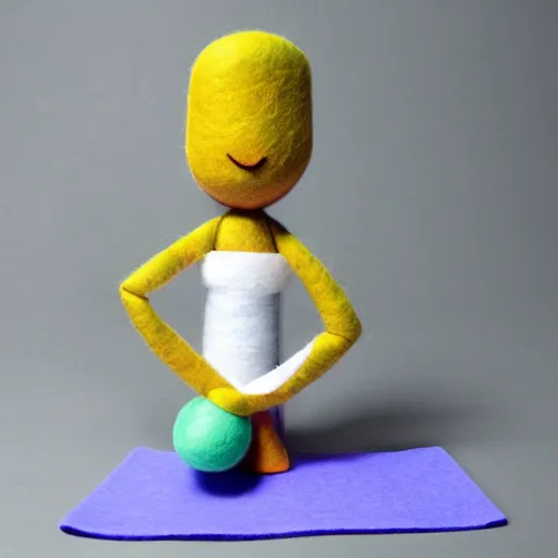 yoga puppet, felt Stable Diffusion OpenArt