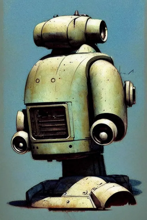 Image similar to ( ( ( ( ( 1 9 5 0 s retro future android robot bulldozer. muted colors., ) ) ) ) ) by jean - baptiste monge,!!!!!!!!!!!!!!!!!!!!!!!!!