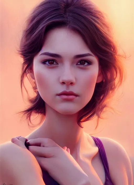 Image similar to photo of a gorgeous young woman in the style of stefan kostic, realistic, sharp focus, 8 k high definition, insanely detailed, intricate, elegant, art by stanley lau and artgerm