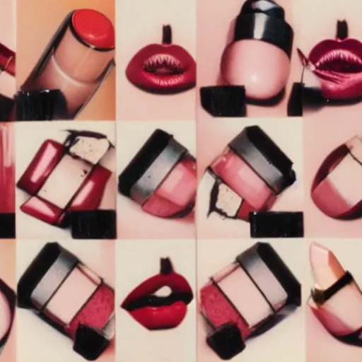 Prompt: lipstick. product photo. glamour photography. 1 9 9 3.