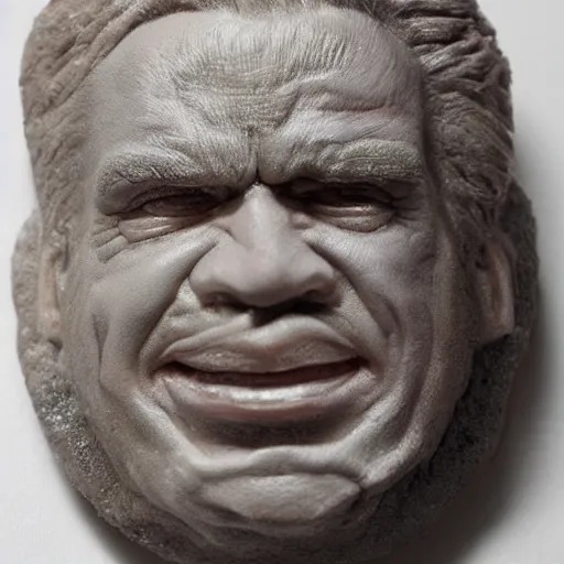 Image similar to POTUS cast in resin, in the style of HR Giger