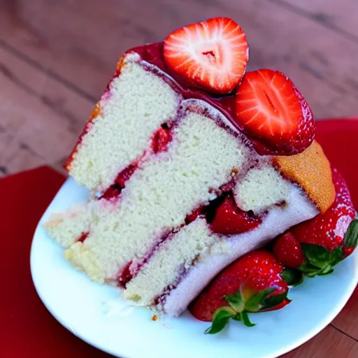 Image similar to strawberry cake