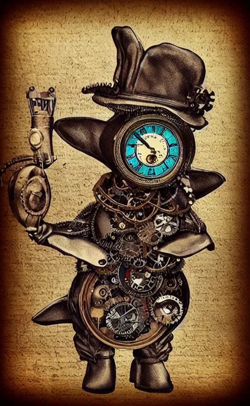 Prompt: “Steampunk rabbit”