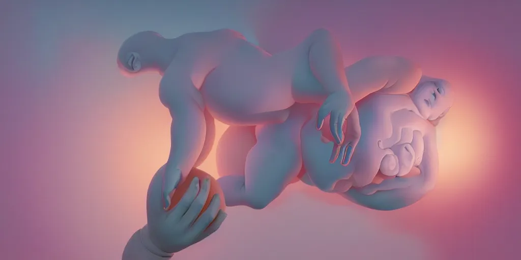 Prompt: soft greek sculpture of a floating fetus painted by james jean in pastel colors. artwork by Tooth Wu and wlop and beeple and dan mumford and greg rutkowski and nekroxiii. halo. octane render, cinematic, hyper realism, octane render, 8k, depth of field, bokeh. iridescent accents. vibrant.