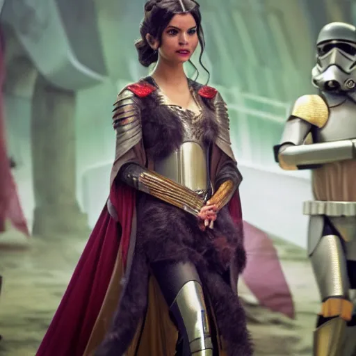 Image similar to victoria justice as princess padme in star wars episode 3, 8k resolution, full HD, cinematic lighting, award winning, anatomically correct