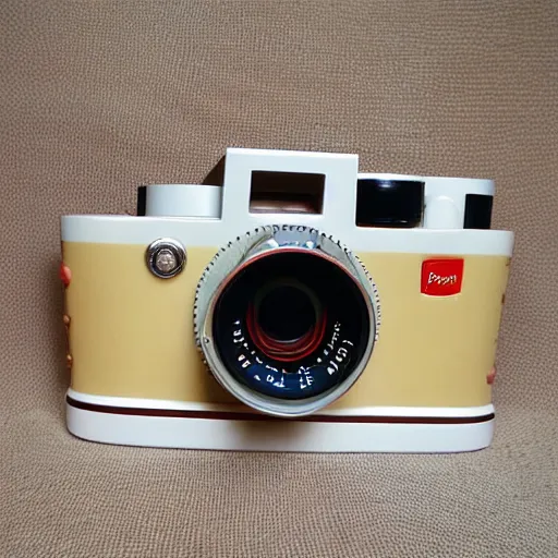 Prompt: Fisher Price baby's first Leica camera