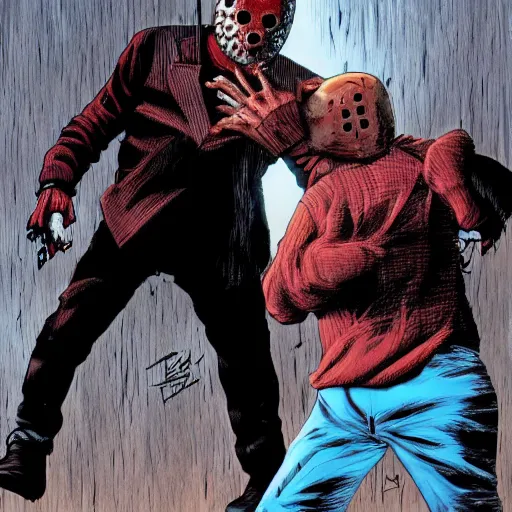 Image similar to jason vs freddy