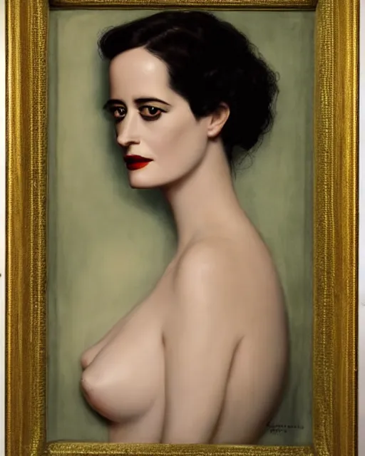 Prompt: portrait en buste of eva green in repose vesper lynd vannessa ives by Hughes Merle, perfectly detailed eyes, realistic fabric, abundant detail