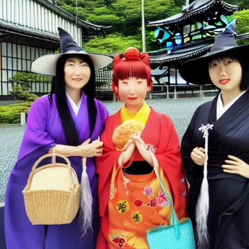 Image similar to witches on a vacation to Toyoko japan